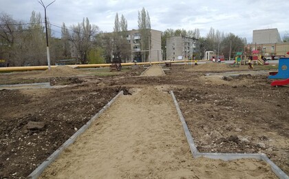 Песочное основание для плитки
