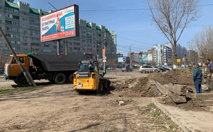 Снятие большого слоя погрузчиком