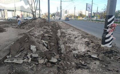 Тротуар до укладки плитки
