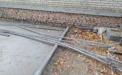 Асфальтирование возле цирка в Саратове
